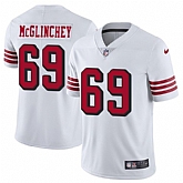 Nike Men & Women & Youth 49ers 69 Mike McGlinchey White Color Rush Vapor Untouchable Limited Jersey,baseball caps,new era cap wholesale,wholesale hats